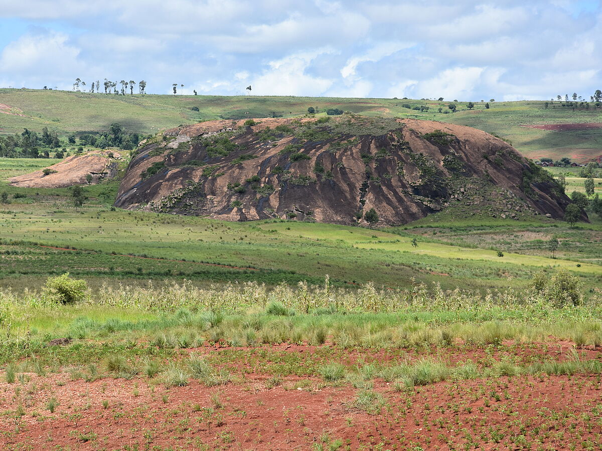 inselberg, west of Antsirabe